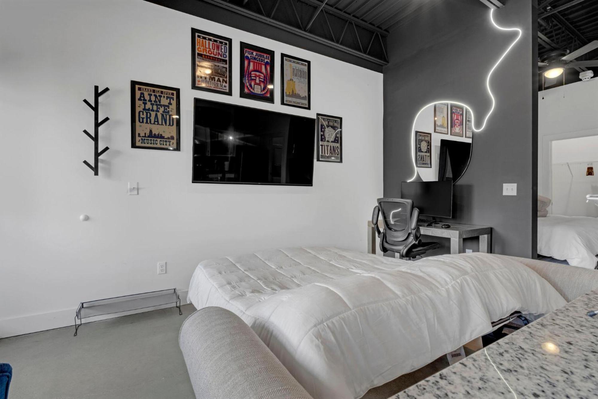 New Studio Sleeps 4 - 7 Mins To Dwtn Nashville Exterior photo